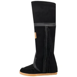 Lakota Fringe Round Toe Moccasin Boots
