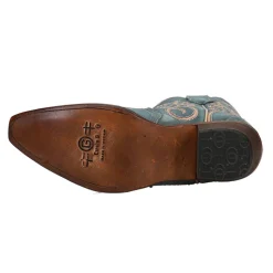 LD Distressed Triad Snip Toe Cowboy Booties