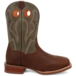 Leighton Embroidered Square Toe Cowboy Boots