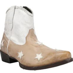 Liberty White Star Patriotic Snip Toe Cowboy Booties