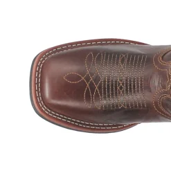 Lockhart Studded Embroidered Square Toe Cowboy Boots