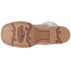 Lydia Embroidered Studded Square Toe Cowboy Boots