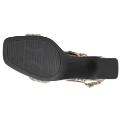 Majesty Metallic Rhinestone Slingback Sandals