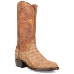 Makara Caiman Round Toe Pull On Cowboy Boots