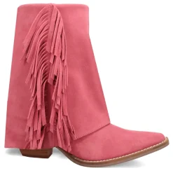 Marlie Fringe Snip Toe Zippered Cowboy Boots