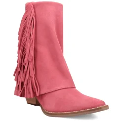 Marlie Fringe Snip Toe Zippered Cowboy Boots
