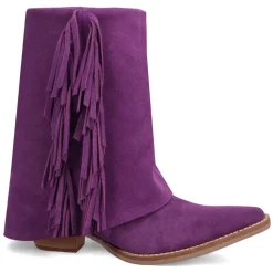 Marlie Fringe Snip Toe Zippered Cowboy Boots