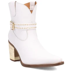 Milano Studded Snip Toe Cowboy Booties
