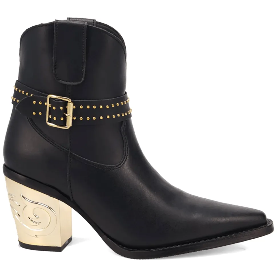 Milano Studded Snip Toe Cowboy Booties