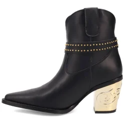 Milano Studded Snip Toe Cowboy Booties