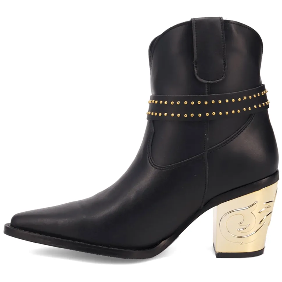Milano Studded Snip Toe Cowboy Booties