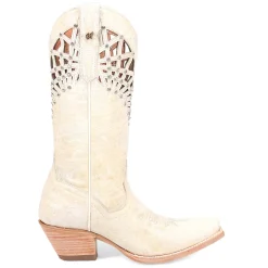 Miley Cut-Outs Rhinestone Snip Toe Pull On Cowboy Boots