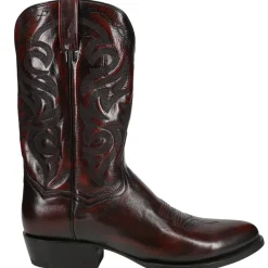Milwaukee Embroidered Round Toe Cowboy Boots