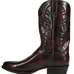 Milwaukee Embroidered Round Toe Cowboy Boots