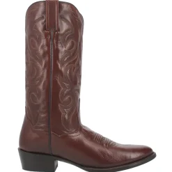 Milwaukee Embroidered Round Toe Cowboy Boots