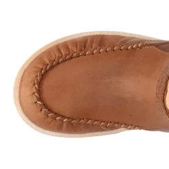 Montauk Fringe Round Toe Moccasin Boots