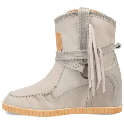 Montauk Fringe Round Toe Moccasin Boots