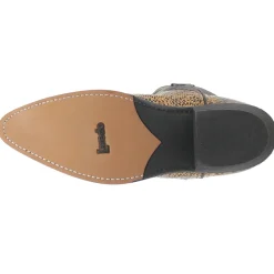 Monty Snake Print Pointed Toe Pull On Cowboy Boots