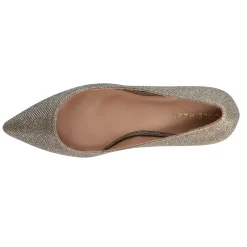 Mylah Glitter Pointed Toe Block Heel Pumps