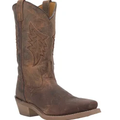 Nico Embroidered Square Toe Pull On Cowboy Boots