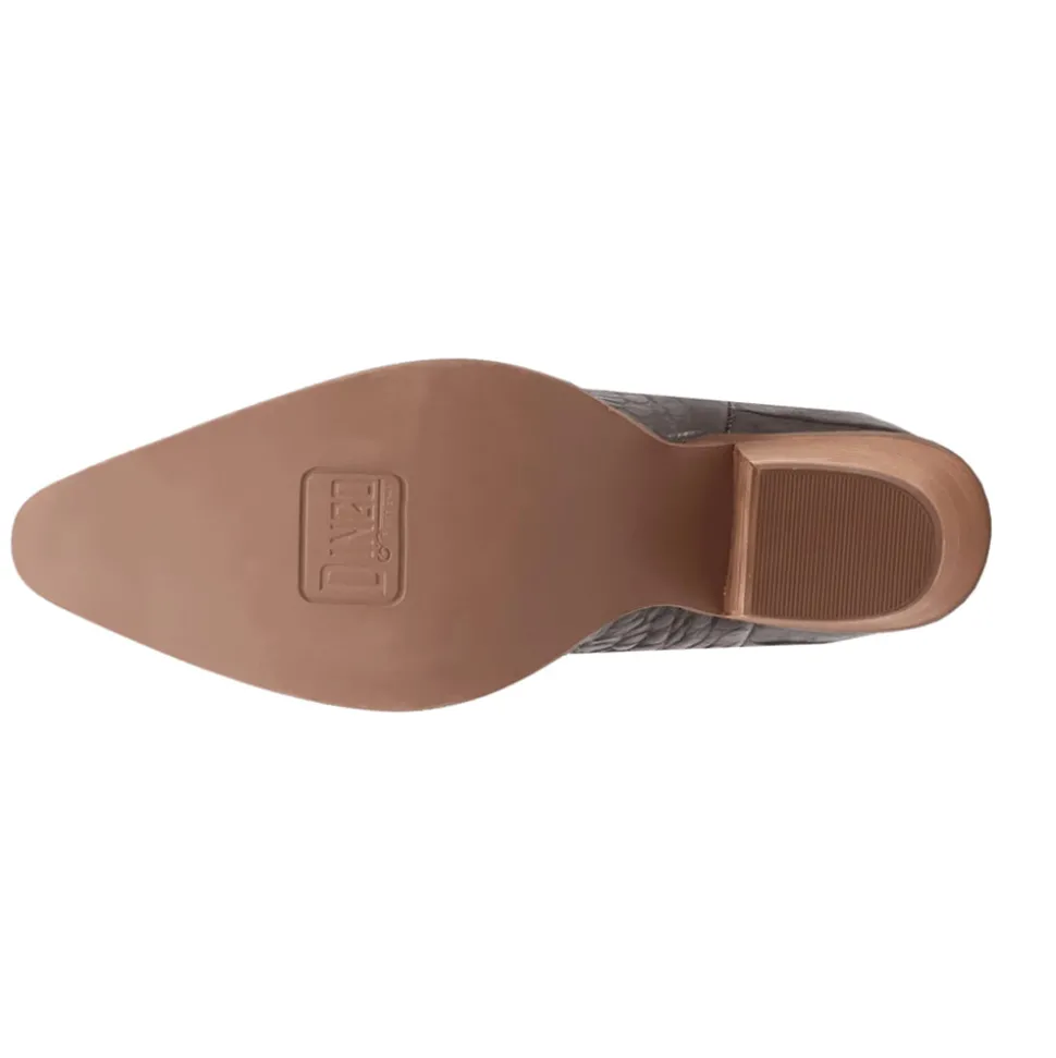 Ozzie Croc Embossed Snip Toe Cowboy Boots