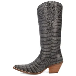 Ozzie Croc Embossed Snip Toe Cowboy Boots
