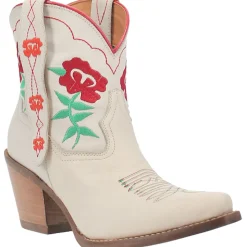 Play Pretty Embroidered Floral Snip Toe Cowboy Booties