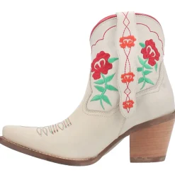 Play Pretty Embroidered Floral Snip Toe Cowboy Booties
