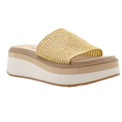 Portobello Platform Slide Wedge Sandals