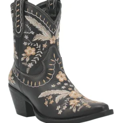 Primrose Embroidered Floral Snip Toe Cowboy Booties