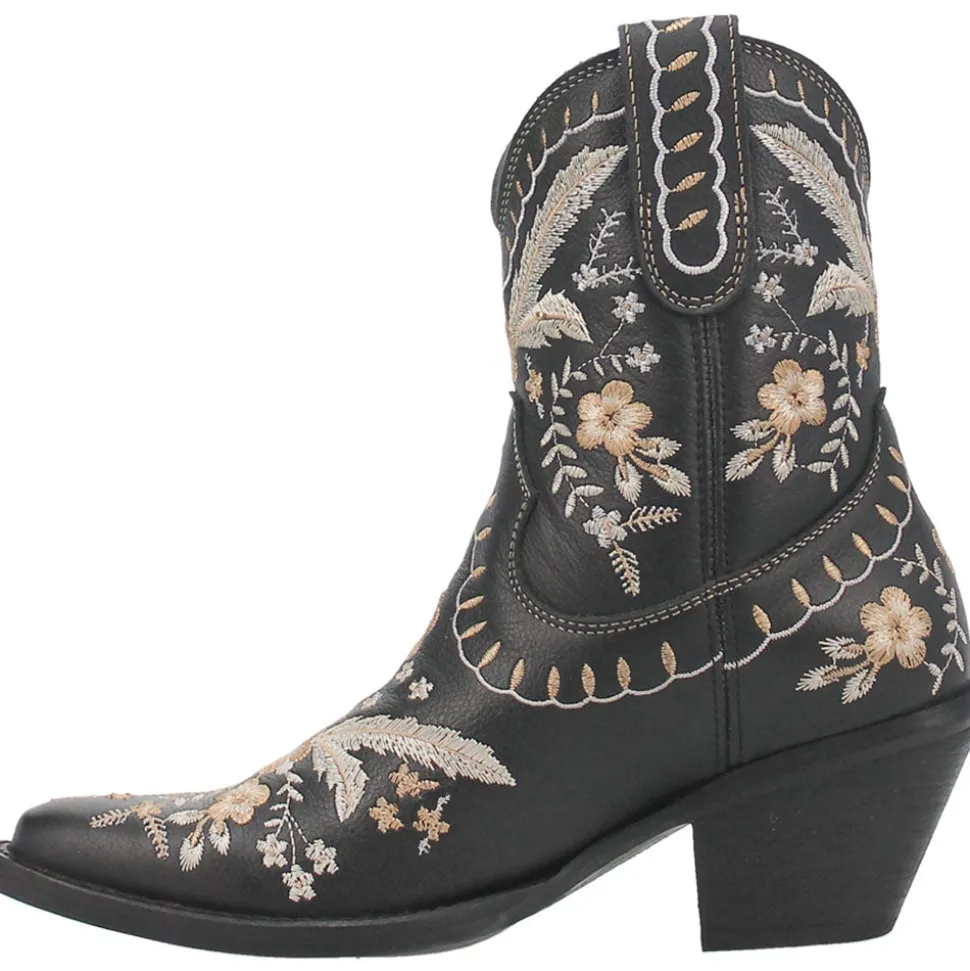 Primrose Embroidered Floral Snip Toe Cowboy Booties