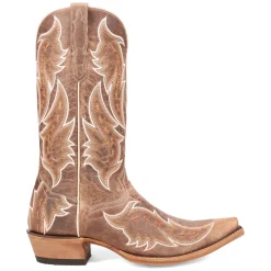 Racer Embroidered Snip Toe Cowboy Boots