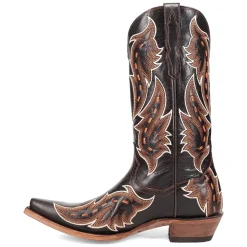 Racer Embroidered Snip Toe Cowboy Boots