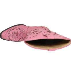 Riley Glitter Tooled Inlay Snip Toe Cowboy Boots