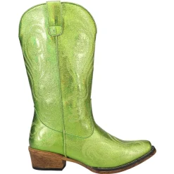 Riley Metallic Embroidered Snip Toe Cowboy Boots