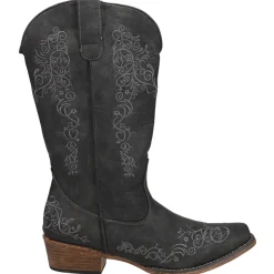 Riley Scroll Embroidered Snip Toe Cowboy Boots