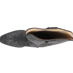 Riley Scroll Embroidered Snip Toe Cowboy Boots