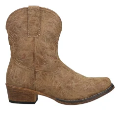 Riley Shorty Embroidery Snip Toe Cowboy Boots