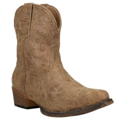 Riley Shorty Embroidery Snip Toe Cowboy Boots
