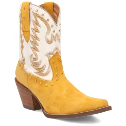 Rodeo Queen Embroidered Studded Snip Toe Pull On Cowboy Booties