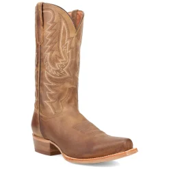 Roman Embroidered Square Toe Pull On Cowboy Boots