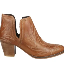 Rowdy Embroidery Pointed Toe Cowboy Booties