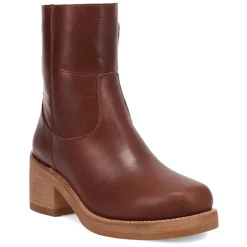 Roxy Round Toe Block Heel Zippered Boots