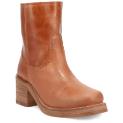 Roxy Round Toe Block Heel Zippered Boots
