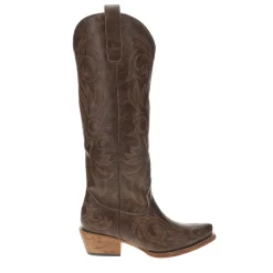 Ryder Embroidered Snip Toe Pull On Cowboy Boots