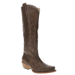 Ryder Embroidered Snip Toe Pull On Cowboy Boots