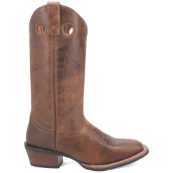 Sable Embroidered Square Toe Cowboy Boots