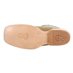 Sand Rough Out Wide Square Toe Cowboy Boots