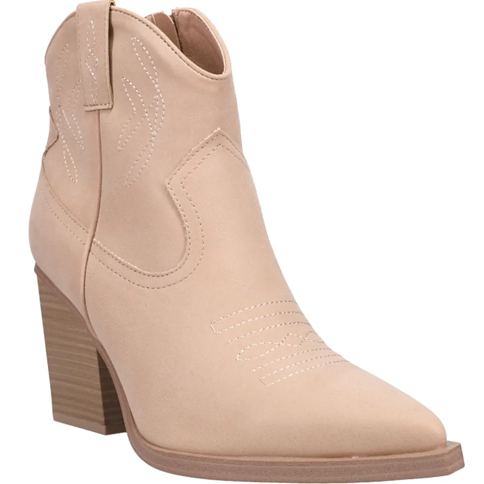 Sawyer Embroidered Pointed Toe Cowboy Booties
