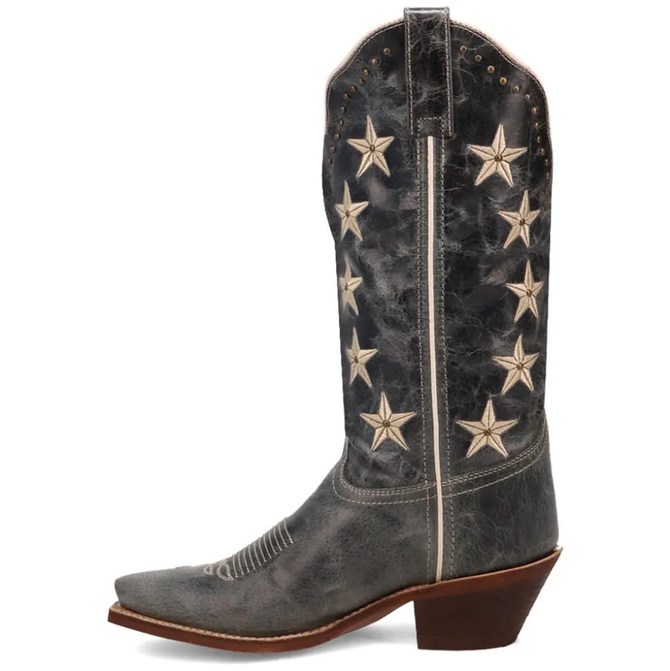 Serenade Patriotic Snip Toe Pull On Cowboy Boots